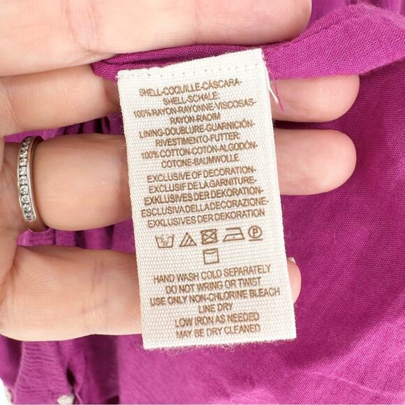 FREE PEOPLE Embroidered Austin Emma Boho Mini Dress Pink Sz L Boho Cowgirl Glam - Picture 14 of 15